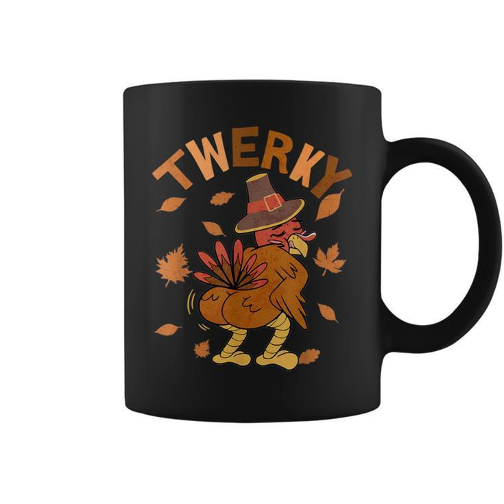 Twerky Thanksgiving Turkey Butt Twerk Dance Pun 2023 Coffee Mug