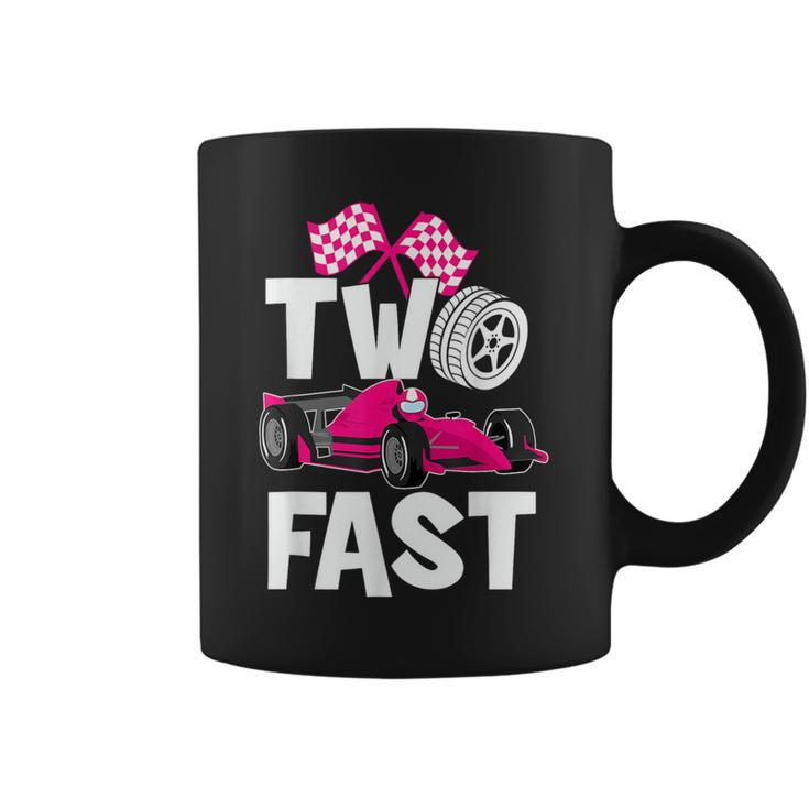 Two Fast Vintage Car Birthday Theme 2Nd Birthday Outfit Girl Coffee Mug