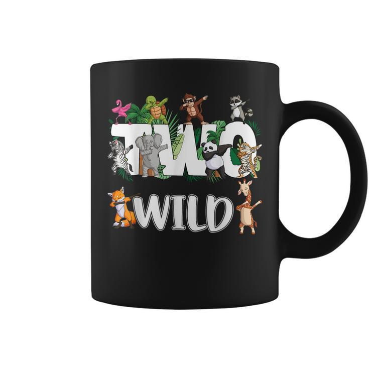 Two Wild Animals Safari 2 Years Jungle 2Nd Second Birthday  Coffee Mug