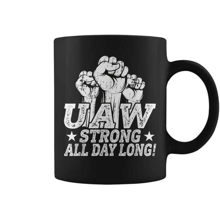 Uaw Strike Red United Auto Worker Picket Sign Uaw Worker Coffee Mug