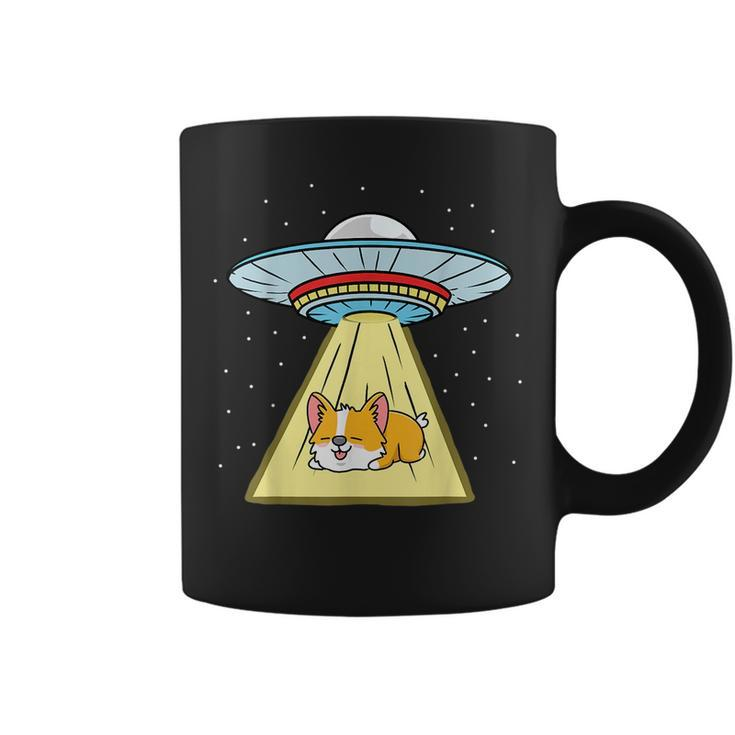 Ufo Abduction Sleeping Corgi  Coffee Mug