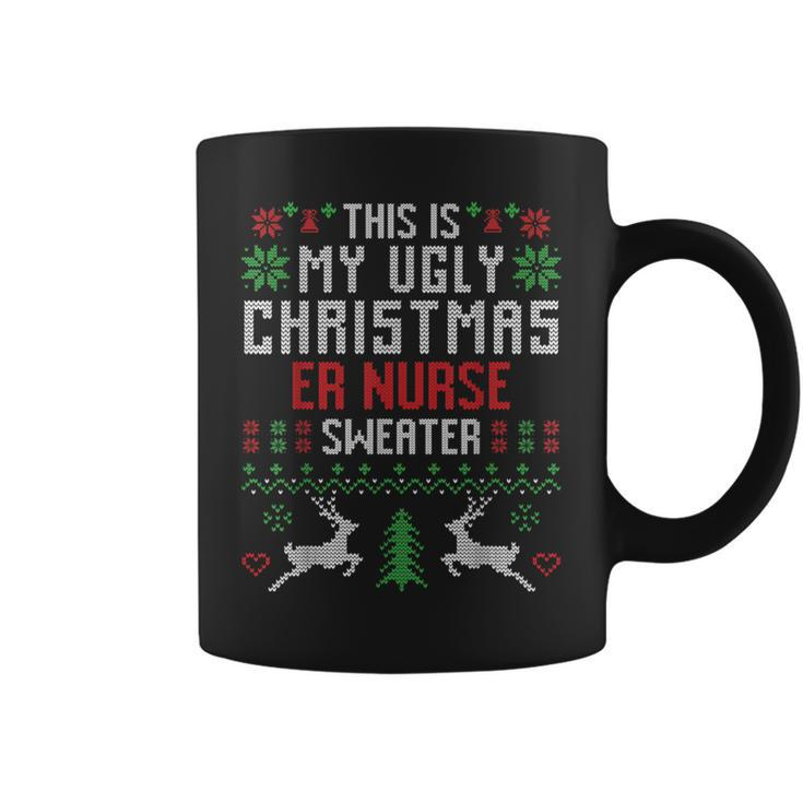 This Is My Ugly Christmas Er Nurse Sweater Nursing Coffee Mug