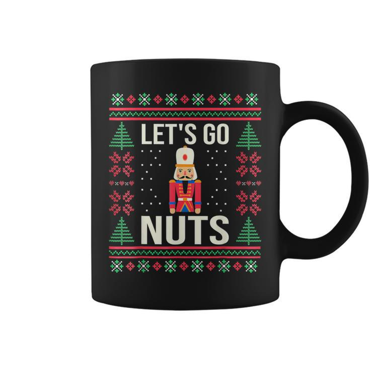 Ugly Christmas Sweater Nutcracker Lets Go Nuts Coffee Mug