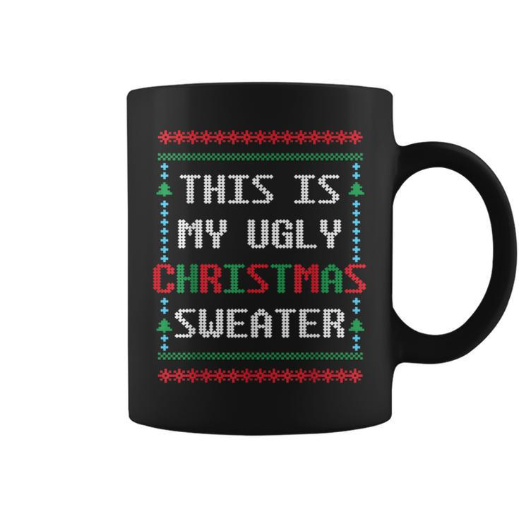 Ugly Christmas Sweater Winter Holidays Warm Clothes Coffee Mug