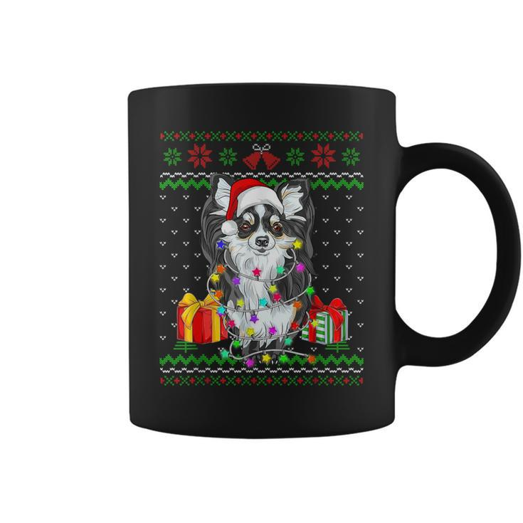 Ugly Sweater Christmas Lights Chihuahua Dog Puppy Lover Coffee Mug