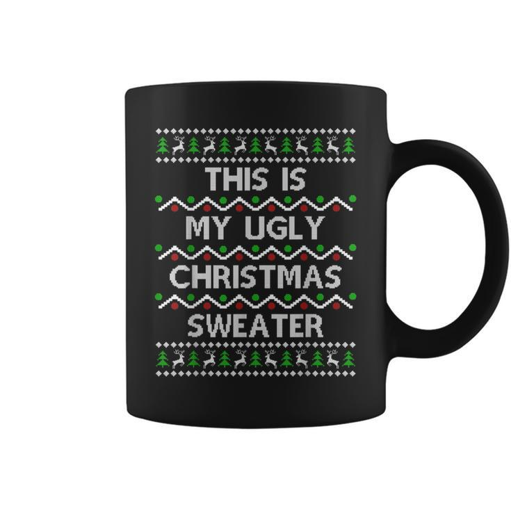 This Is My Ugly Sweater Christmas Pajama Coffee Mug