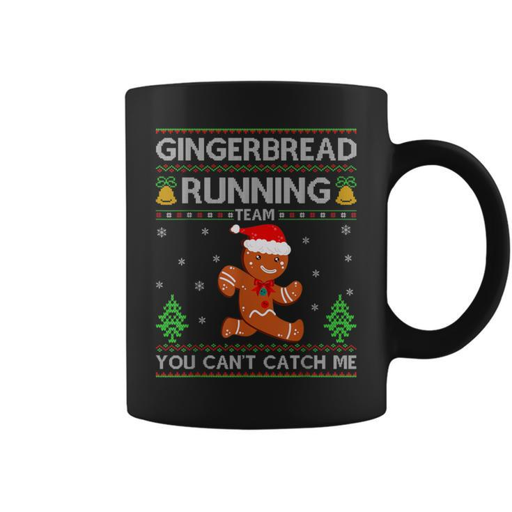 Ugly Xmas Sweater Gingerbread Running Team Christmas Coffee Mug