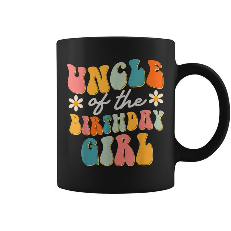 Uncle Of The Birthday Girl Groovy Themed Coffee Mug