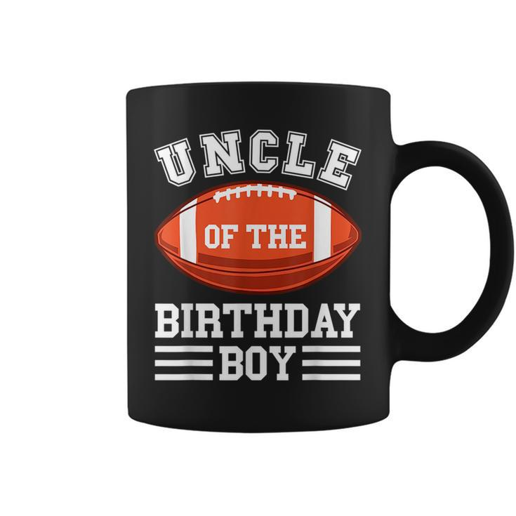 Uncle Of The Birthday Boy Football Birthday Matching  Coffee Mug
