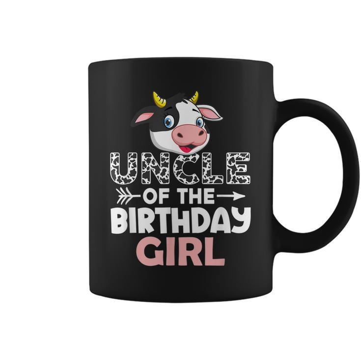 Uncle Of The Birthday Girl Cows Farm Cow Uncle  Coffee Mug