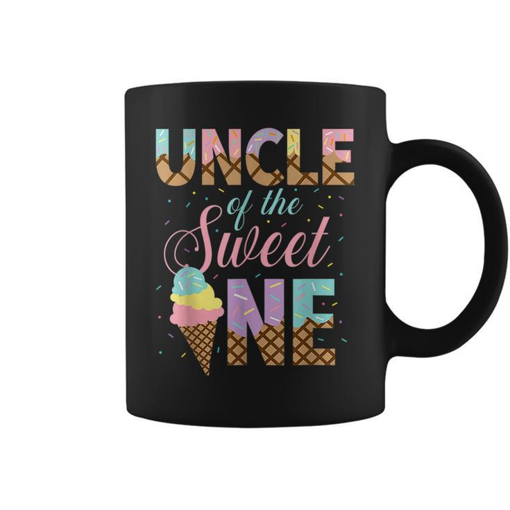 Uncle Of The Sweet One Ice Cream 1St First Birthday Family  Coffee Mug