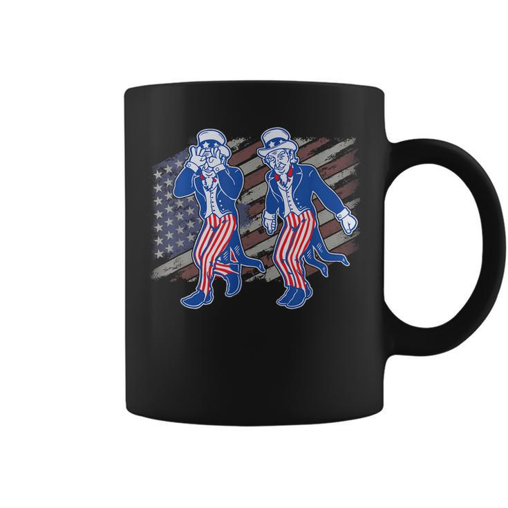Uncle Sam Griddy 4Th Of July Independence Day American Flag Coffee Mug