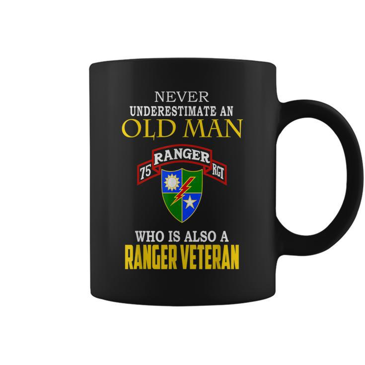 Never Underestimate A 75Th Ranger Ranger Veteran Christmas Coffee Mug