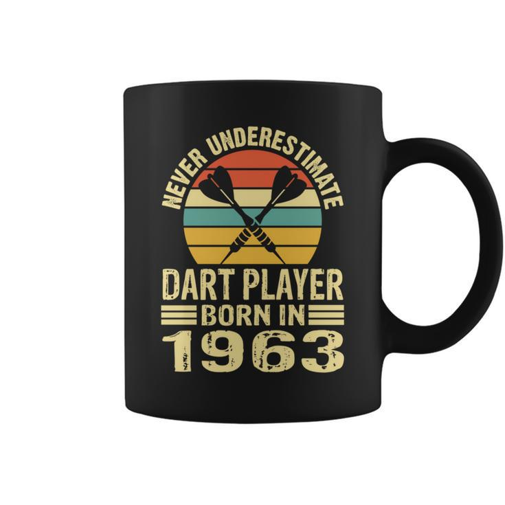Never Underestimate Dart Player Born In 1963 Dart Darts Coffee Mug