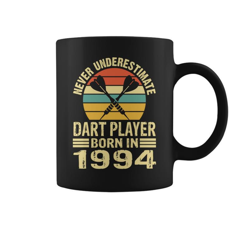 Never Underestimate Dart Player Born In 1994 Dart Darts Coffee Mug