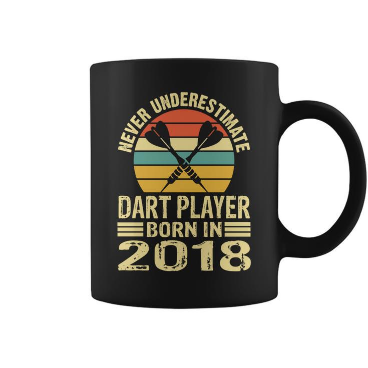 Never Underestimate Dart Player Born In 2018 Dart Darts Coffee Mug