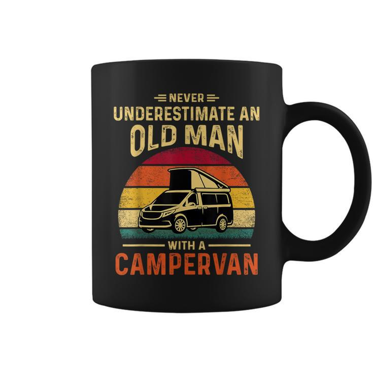 Never Underestimate An Fun Old Man With A Campervan Coffee Mug