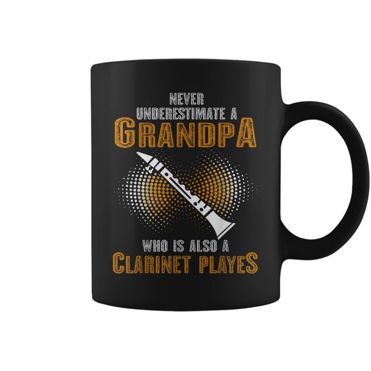 Never Underestimate Grandpa Who Is Also A Clarinet Player Coffee Mug