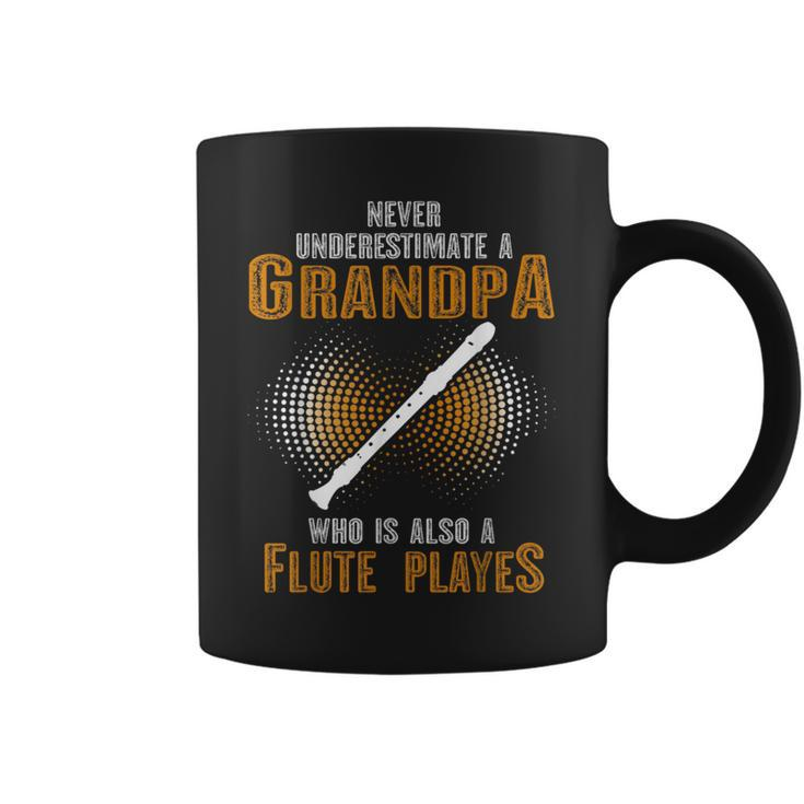 Never Underestimate Grandpa Who Is Also A Flute Player Coffee Mug