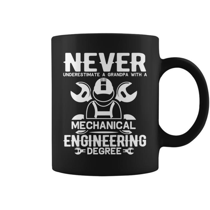 Never Underestimate A Grandpa With A Mechanical Engineering Coffee Mug