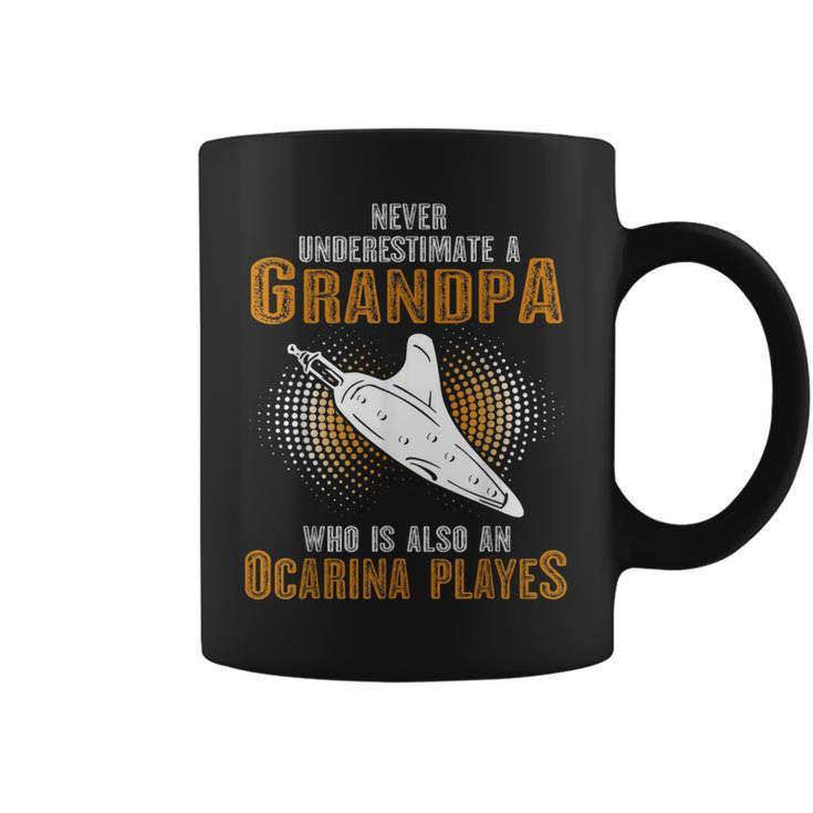 Never Underestimate Grandpa Who Is Also A Ocarina Player Coffee Mug