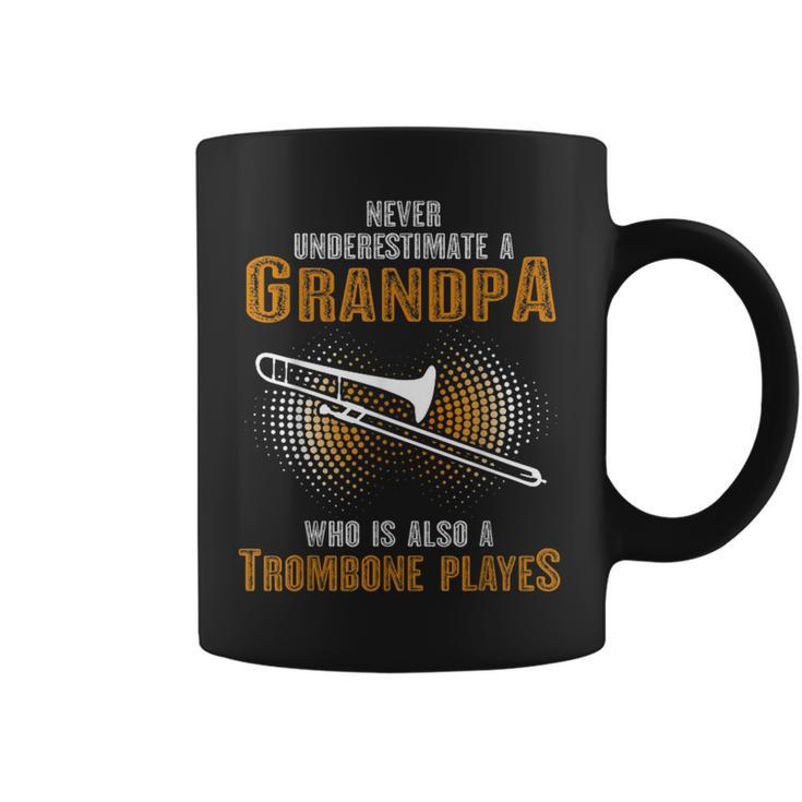 Never Underestimate Grandpa Who Is Also A Trombone Player Coffee Mug