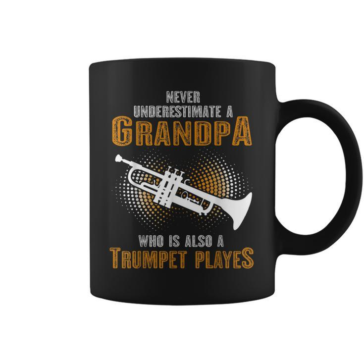 Never Underestimate Grandpa Who Is Also A Trumpet Player Coffee Mug