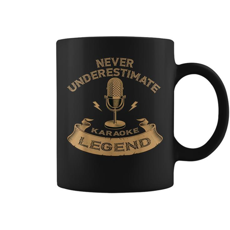 Never Underestimate Karaoke Legend Coffee Mug