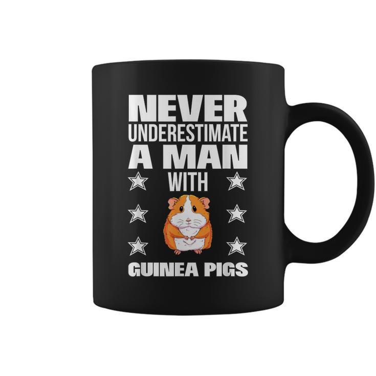 Never Underestimate A Man With Guinea Pigs Coffee Mug