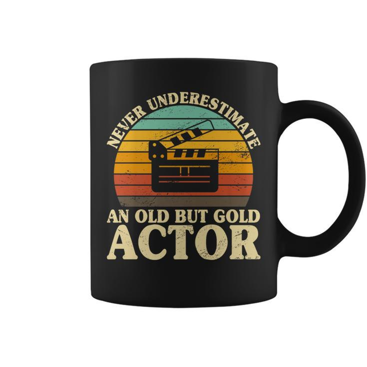 Never Underestimate An Old Actor Acting Stage Theatre Coffee Mug