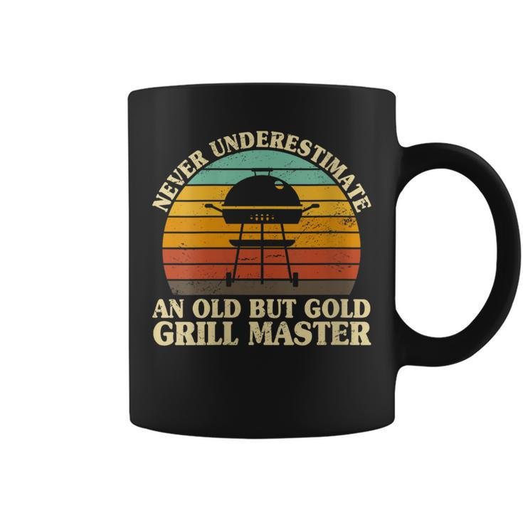 Never Underestimate An Old Grill Master Smoker Bbq Barbecue Coffee Mug