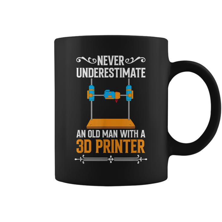 Never Underestimate An Old Man With A 3D Printer Coffee Mug