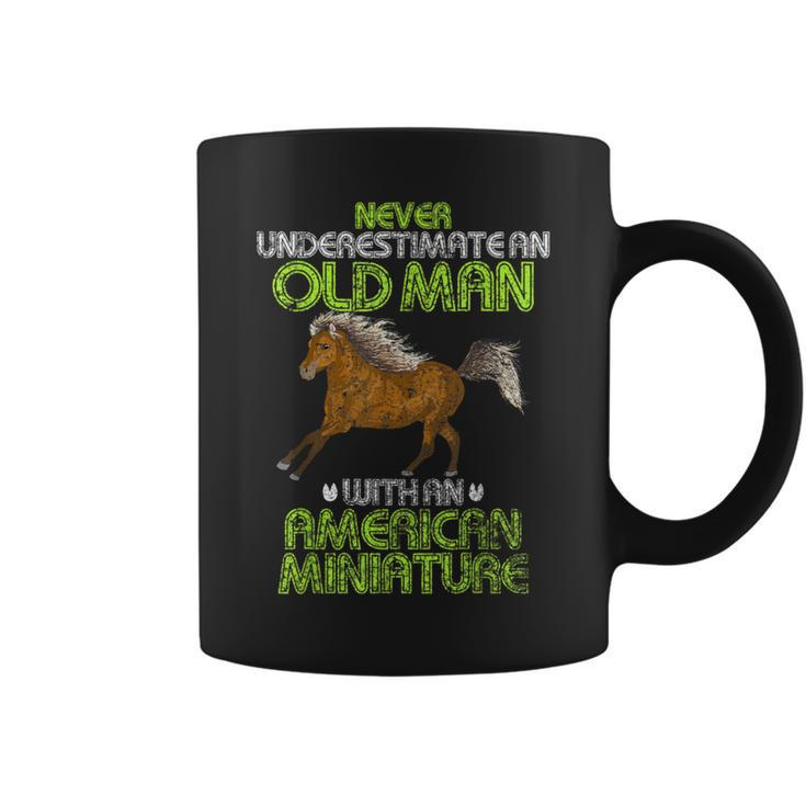 Never Underestimate An Old Man With An American Miniature Coffee Mug
