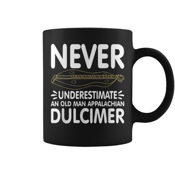 Never Underestimate An Old Man Appalachian Dulcimer Coffee Mug