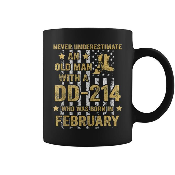 Never Underestimate An Old Man With A Dd-214 February Coffee Mug