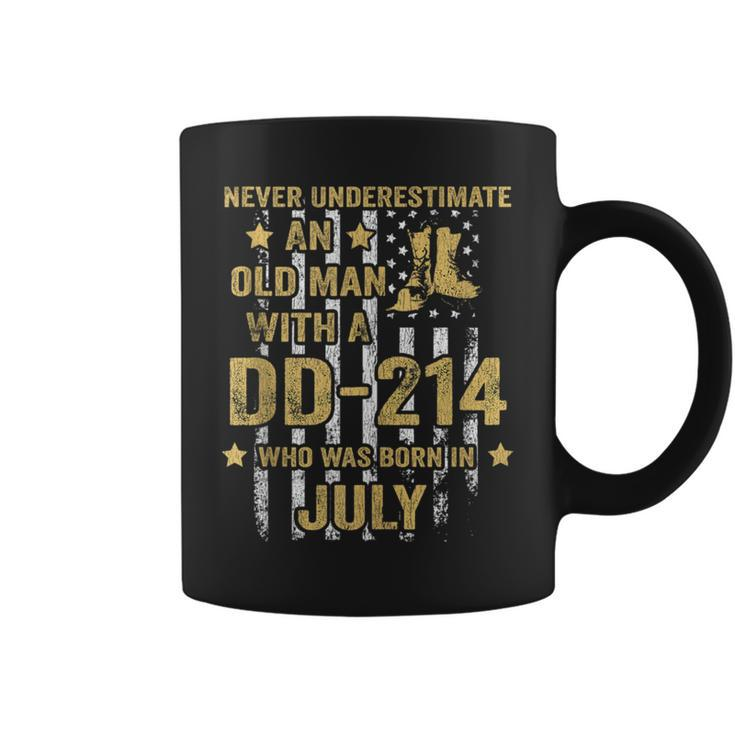 Never Underestimate An Old Man With A Dd-214 July Coffee Mug