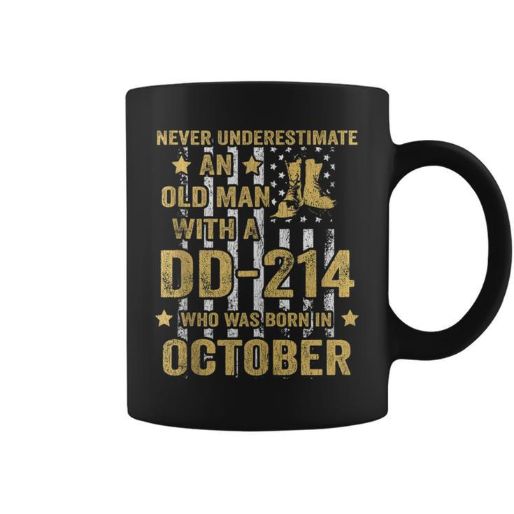 Never Underestimate An Old Man With A Dd-214 October Coffee Mug