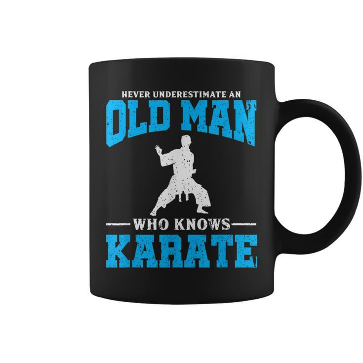 Never Underestimate An Old Man Karate Coffee Mug