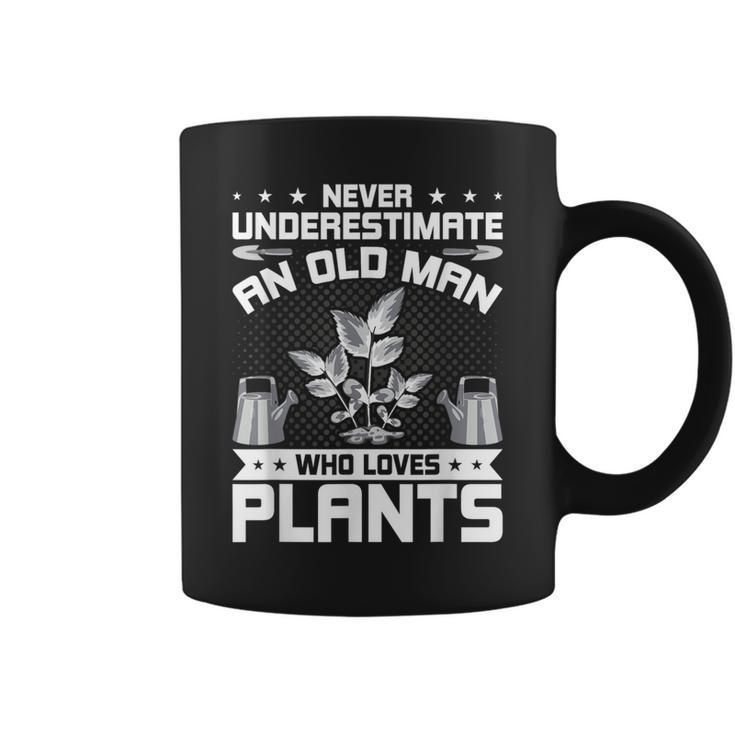 Never Underestimate An Old Man Who Loves Plants Coffee Mug