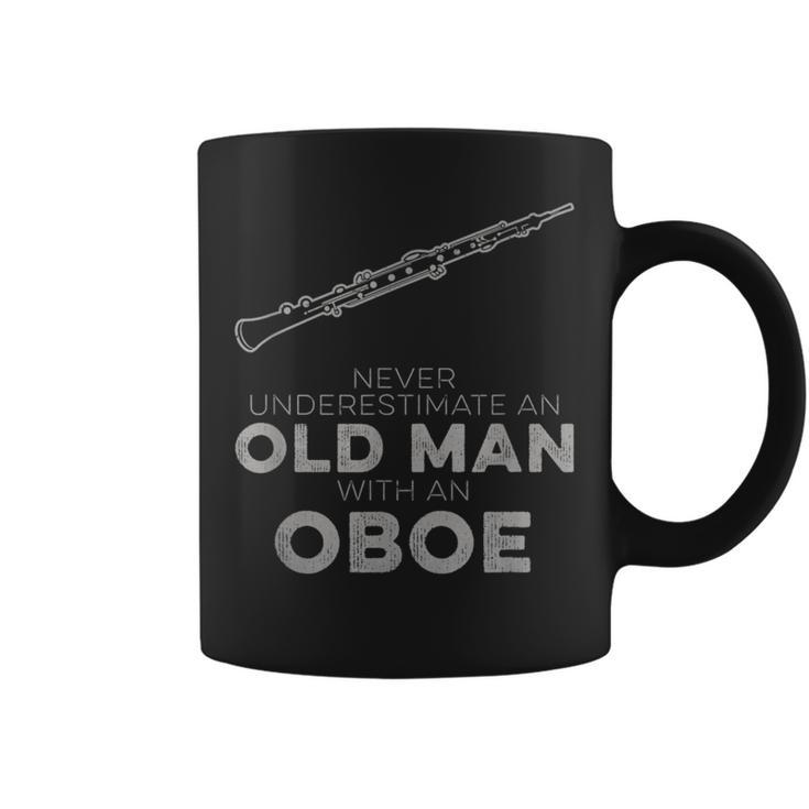 Never Underestimate An Old Man With An Oboe Vintage Novelty Coffee Mug
