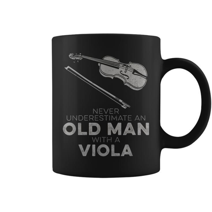 Never Underestimate An Old Man With A Viola Coffee Mug