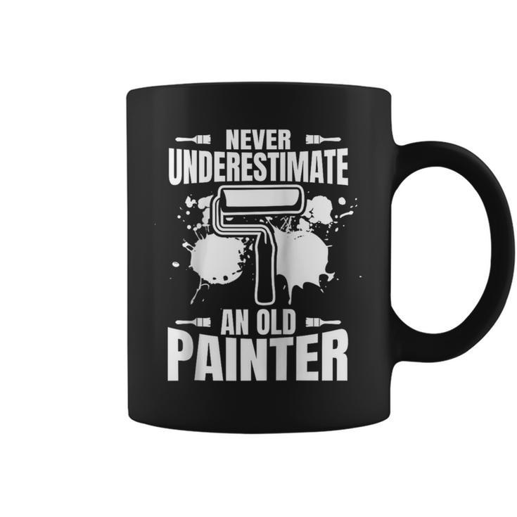 Never Underestimate An Old Painter Coffee Mug