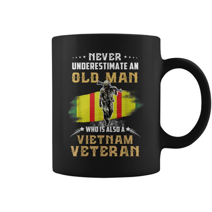 Never Underestimate An Old Vietnam Veteran Veteran Day Xmas Coffee Mug