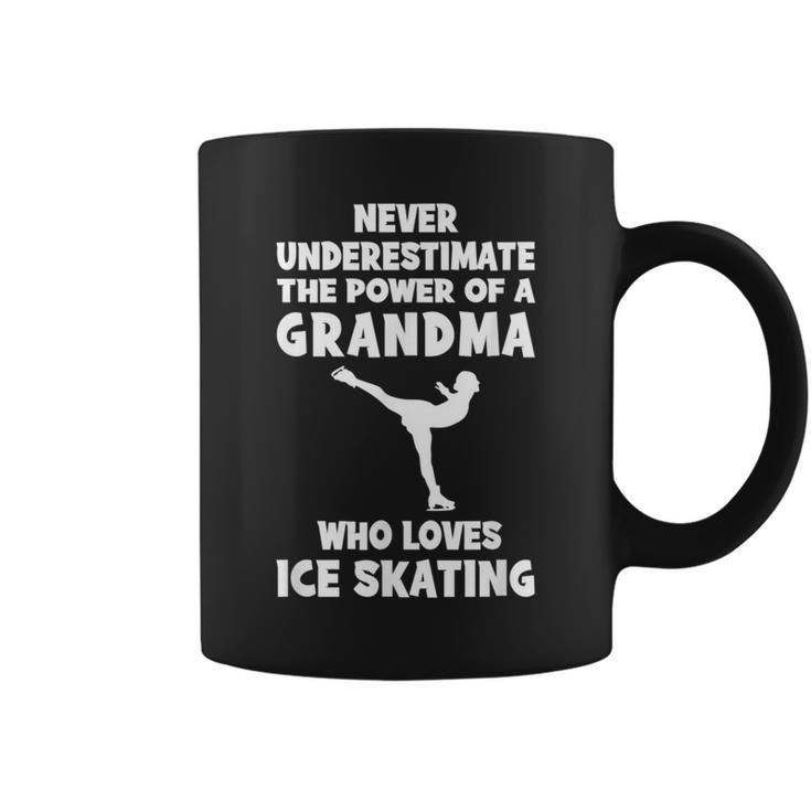 Never Underestimate The Power Of A Grandma With A Ice-Skatin Coffee Mug