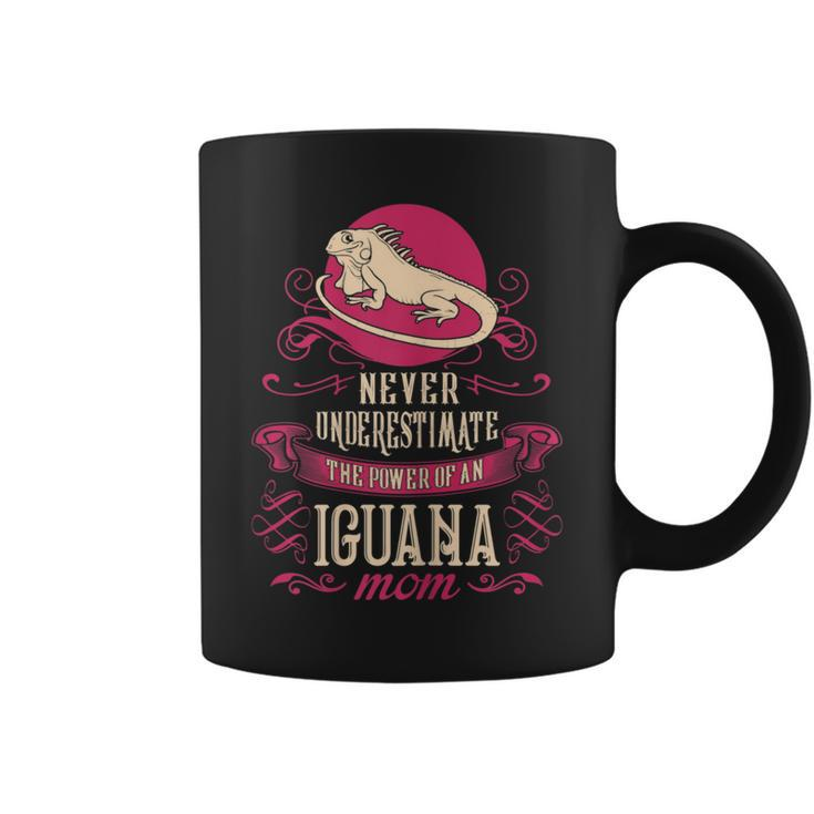 Never Underestimate Power Of Iguana Mom Coffee Mug
