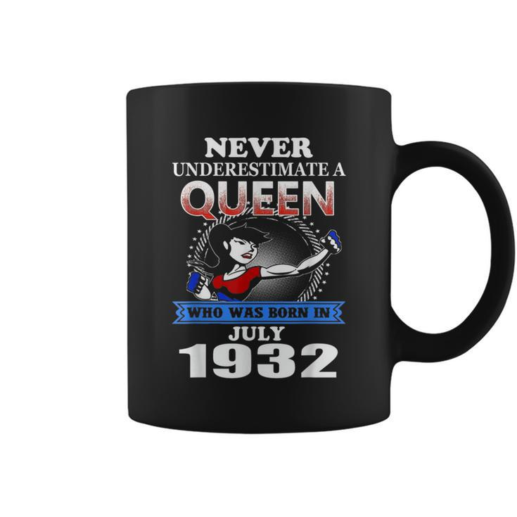 Never Underestimate A Queen Born In July 1932 Coffee Mug