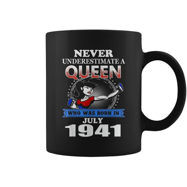 Never Underestimate A Queen Born In July 1941 Coffee Mug