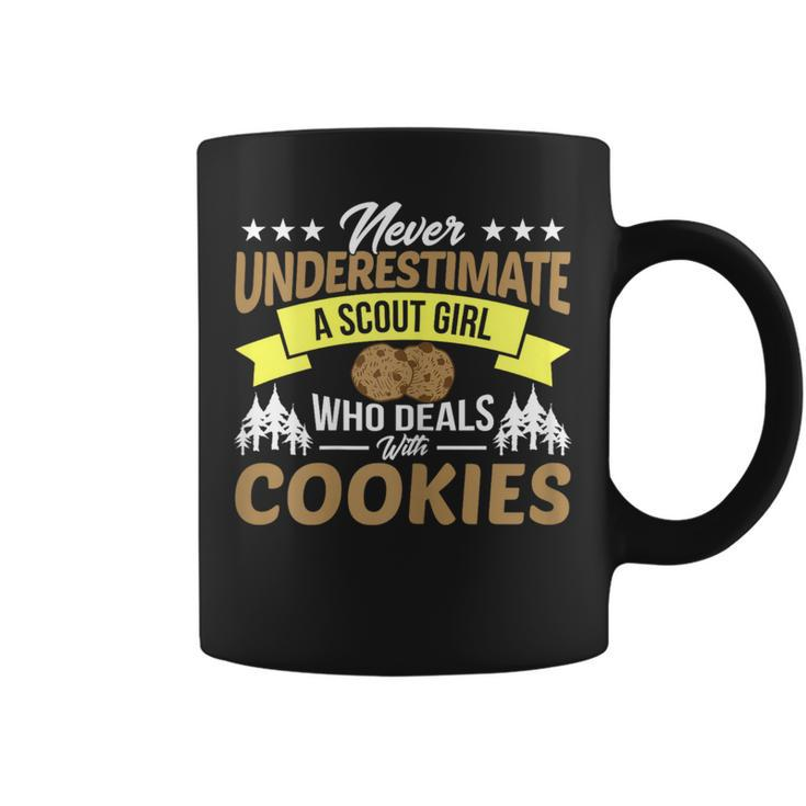 Never Underestimate A Scout Girl With Cookies Coffee Mug