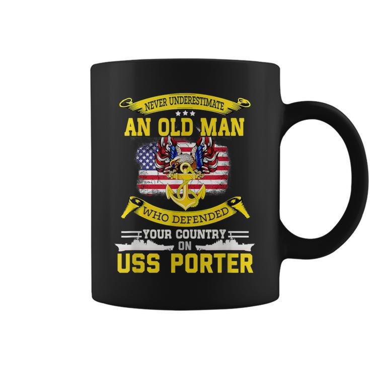 Never Underestimate Uss Porter Ddg-78 Destroyer Coffee Mug