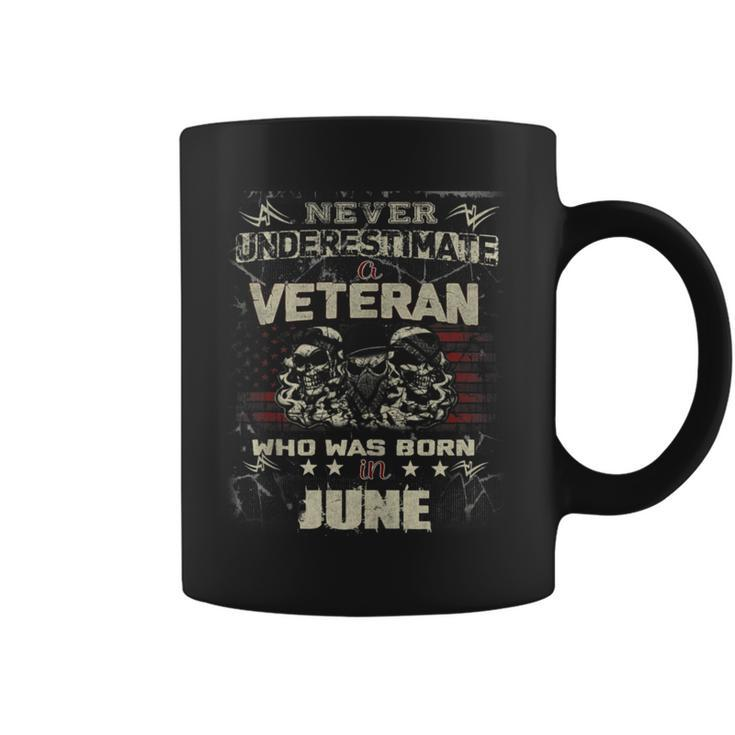 Never Underestimate A Veteran Who Was Born In June Coffee Mug